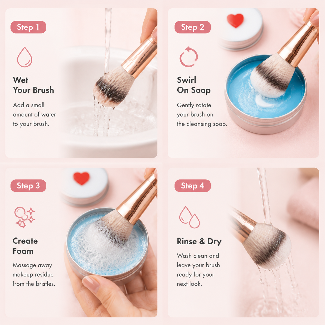 Makeup Brush Cleaning Soap — Clean Brushes, Flawless Makeup ✨