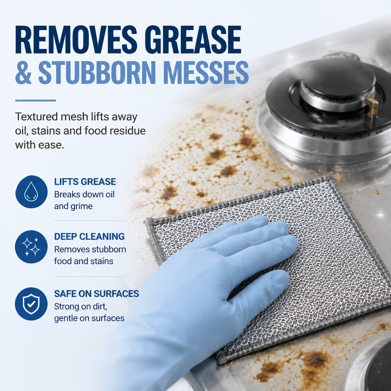 ✨ Powerful Double-Layer Cleaning Cloths Designed To Remove Grease, Dirt & Tough Messes With Ease