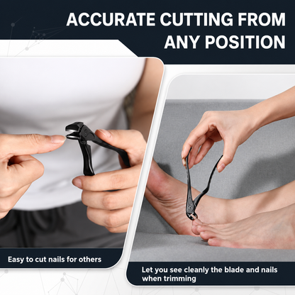 Less Bending, More Leverage, Easier Trimming — Long Handle Toenail Clipper✂️