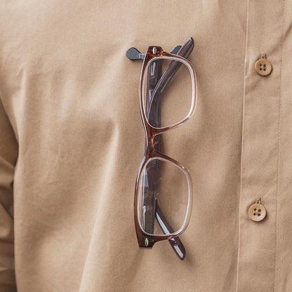 🧲👓Futavion® Magnetic Glasses Holder - Premium Strength Magnetic Hold - Fits All Frames - Lifetime Warranty - Made in USA - Secures and Protects Readers, Sunglasses, Blue Light Glasses, or Safety Glasses