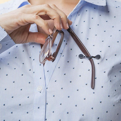 🧲👓Futavion® Magnetic Glasses Holder - Premium Strength Magnetic Hold - Fits All Frames - Lifetime Warranty - Made in USA - Secures and Protects Readers, Sunglasses, Blue Light Glasses, or Safety Glasses