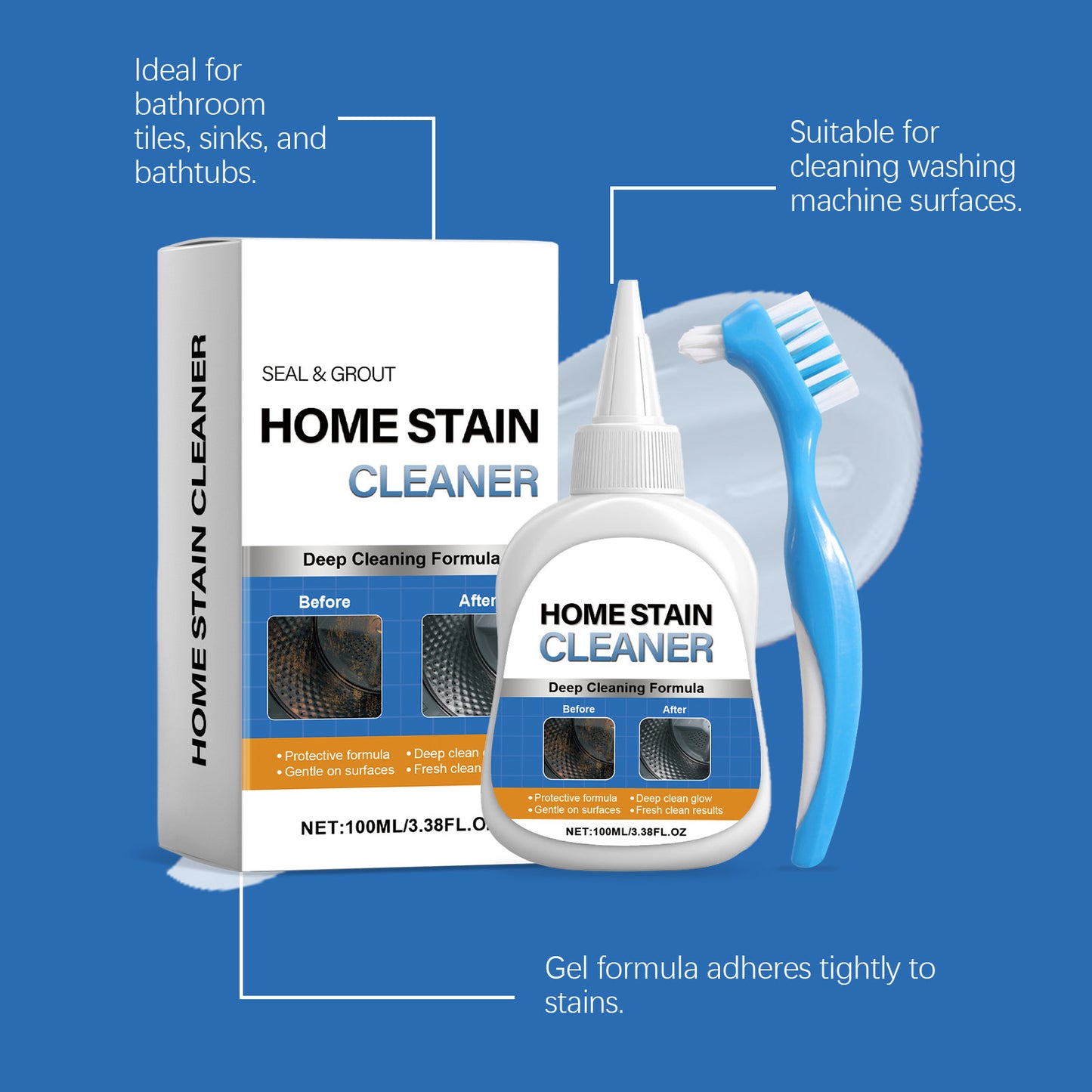 Home Stain Cleaner — Watch Stubborn Stains Disappear Before Your Eyes ✨