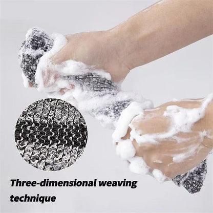 Save 50%⁉️⁉️⁉️Exfoliating Shower Towel – Deep Clean, Easy Back Reach & Smoother Skin