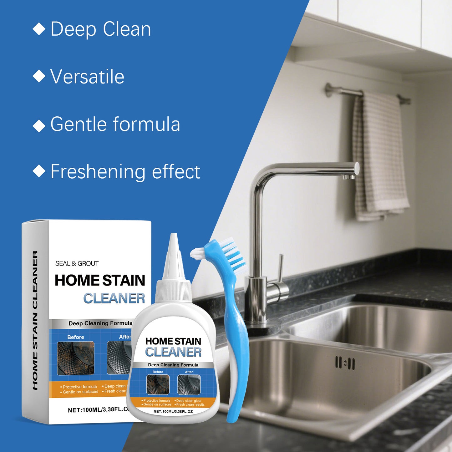 Home Stain Cleaner — Watch Stubborn Stains Disappear Before Your Eyes ✨