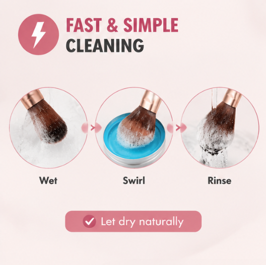 Makeup Brush Cleaning Soap — Clean Brushes, Flawless Makeup ✨