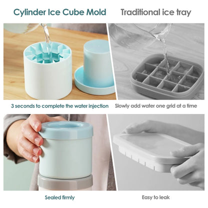 🧊Futavion®Ice Bucket Cup Mold Ice Cubes Tray Food Grade Quickly Freeze Silicone Ice Maker Creative Design Ice Bucket Whiskey Beer Maker