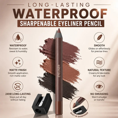 💄Long-Lasting Waterproof Eyeliner Pencil – Smooth Glide, Rich Color & Smudge-Resistant Wear