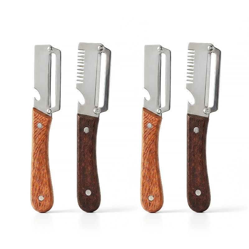 Dlesmy® Easy-Grip Wooden Peeler & Veggie Shredder