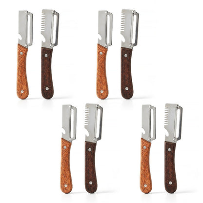 Dlesmy® Easy-Grip Wooden Peeler & Veggie Shredder