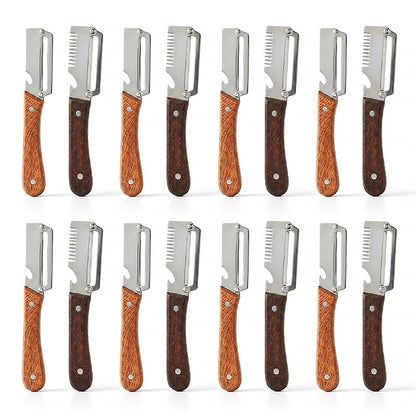 Dlesmy® Easy-Grip Wooden Peeler & Veggie Shredder