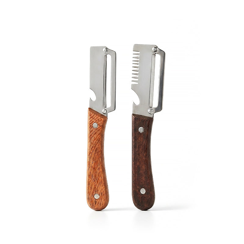 Dlesmy® Easy-Grip Wooden Peeler & Veggie Shredder
