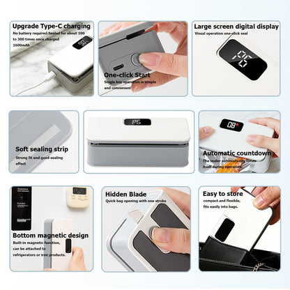 ✨ Say Goodbye To Stale Snacks With This Powerful Rechargeable Food Bag Sealer