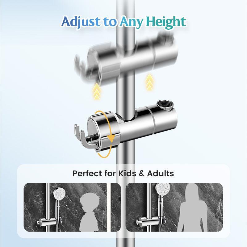 Futavion®3-Second Install Shower Head Holder – Secure Fit, 360° Adjustable & No Drilling🚿