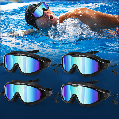 🥽Azokro®Adult swimming goggles (suitable for both men and women), No Leaking 180° Swim Glasses, Easy to Wear, Wide View, Anti-Fog, UV Protection, Comfortable Fit, Suitable for Men Women Outdoor fun