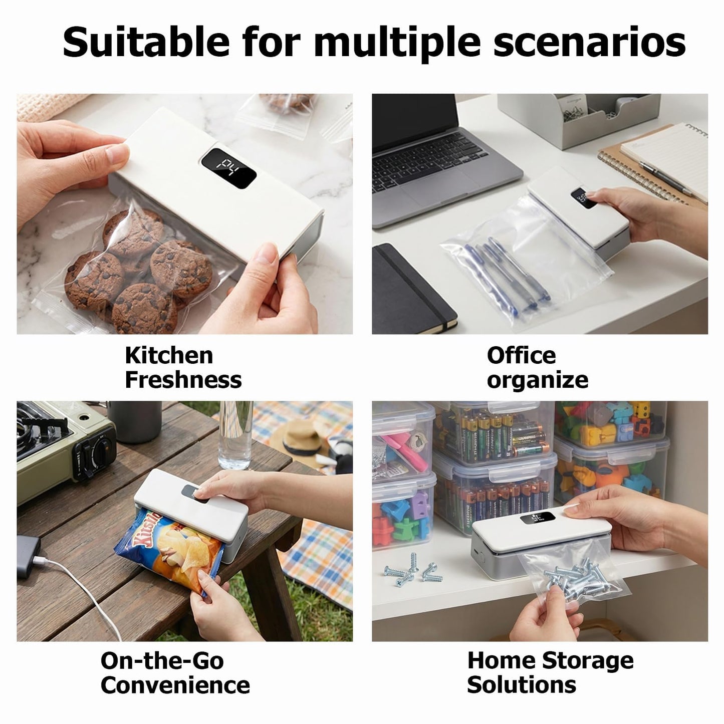✨ Say Goodbye To Stale Snacks With This Powerful Rechargeable Food Bag Sealer