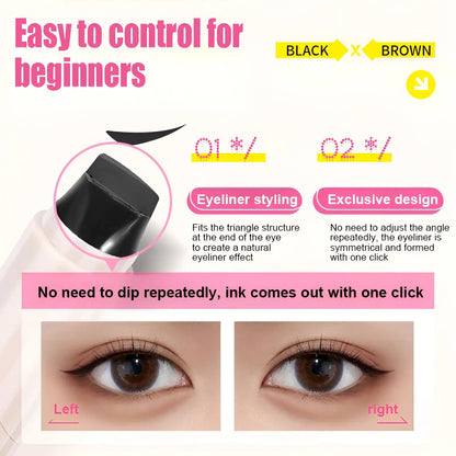 Futavion® 2-in-1 Rotating Winged Eyeliner Stamp Pen – Quick-Dry, Smudge-Proof & Long-Lasting🥰