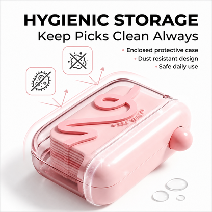 Futavion® Portable AutoPop Floss Case / Mini Refillable Dental Floss Container / TravelFriendly Smooth Floss Dispenser