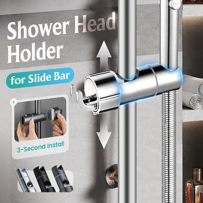 Futavion®3-Second Install Shower Head Holder – Secure Fit, 360° Adjustable & No Drilling🚿