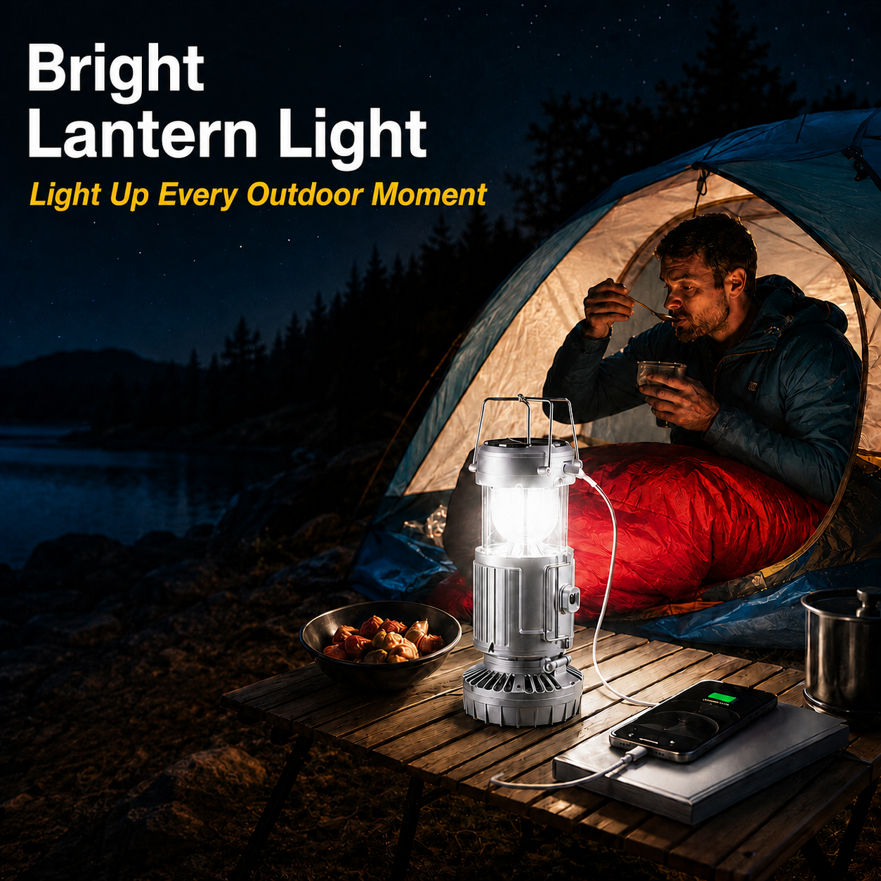 🔥50% OFF |Futavion® 5-IN-1 Camping Fan & LED Lantern – Rechargeable, Power Bank, Foldable & Hang Anywhere