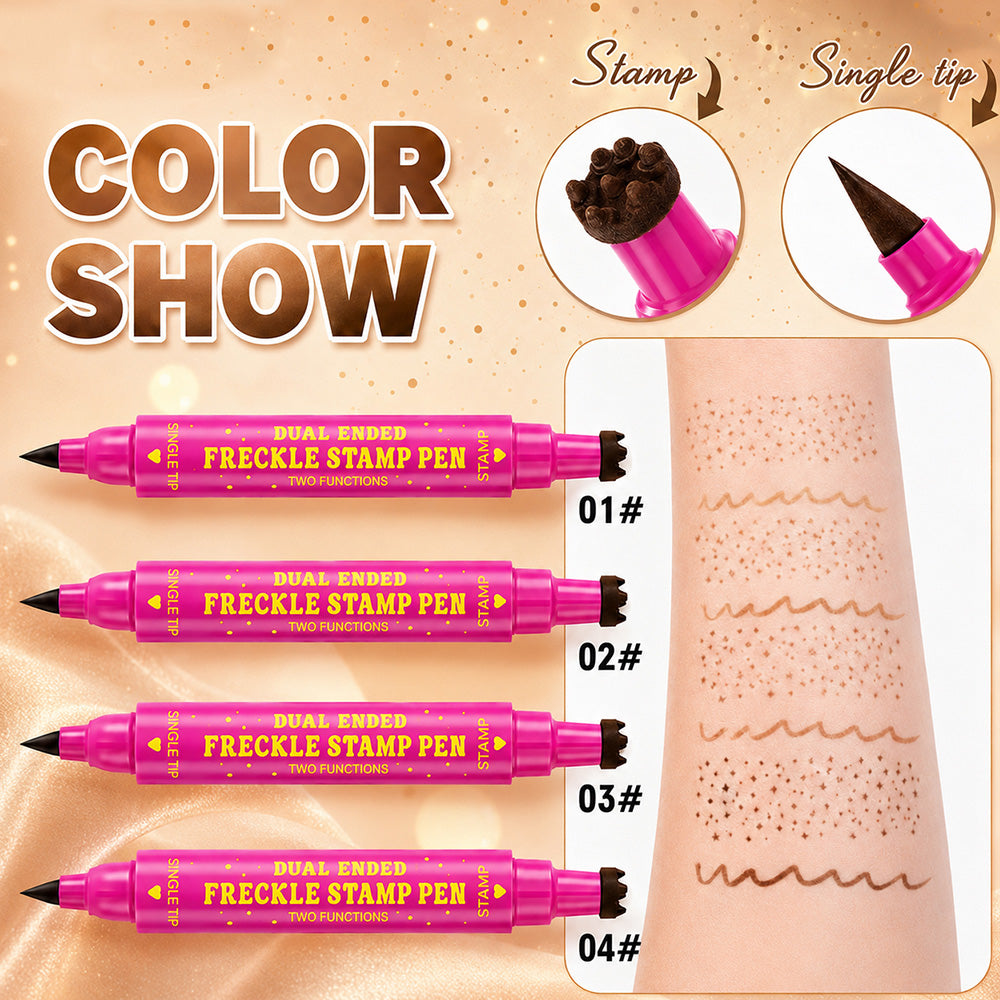 Futavion®OFFICIAL STORE 3-in-1 Waterproof Freckle Stamp Pen & Fine-Tip Liner