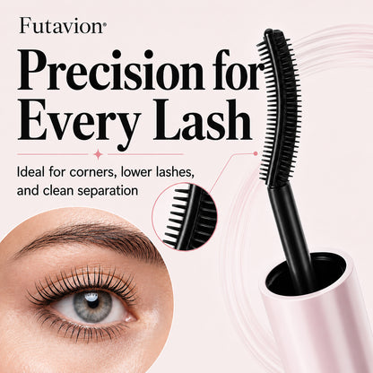 Futavion® Dual-Ended   Mascara    ✓ No Clumps      ✓ Smudge-Resistant      ✓ Dual Brush    Lift, lengthen, and define lashes with one dual-ended mascara.    Lift. Lengthen. Define.   No Clumps. All-Day Wear.