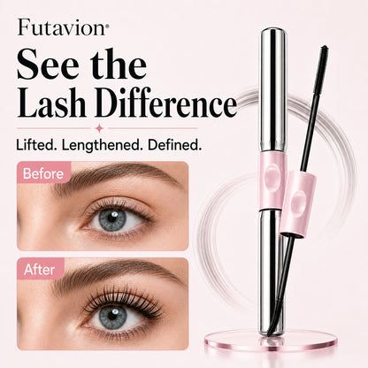 Futavion® Dual-Ended   Mascara    ✓ No Clumps      ✓ Smudge-Resistant      ✓ Dual Brush    Lift, lengthen, and define lashes with one dual-ended mascara.    Lift. Lengthen. Define.   No Clumps. All-Day Wear.