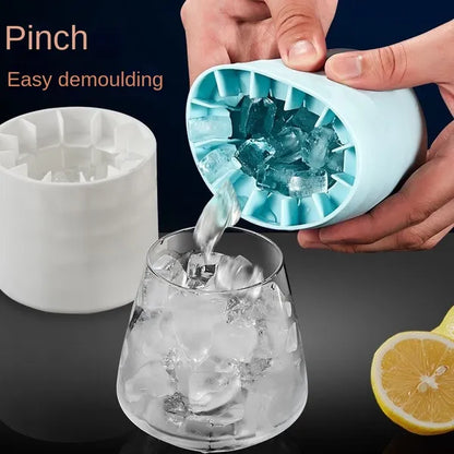🧊Futavion®Ice Bucket Cup Mold Ice Cubes Tray Food Grade Quickly Freeze Silicone Ice Maker Creative Design Ice Bucket Whiskey Beer Maker