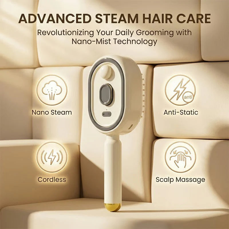 🪮Futavion®Anti-Static Electric Steam & Red Light Therapy Hairbrush