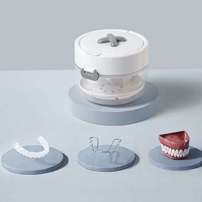 HEATWOLF® All-in-One RetainerStorage Case - Store, Soak,Drain & Carry